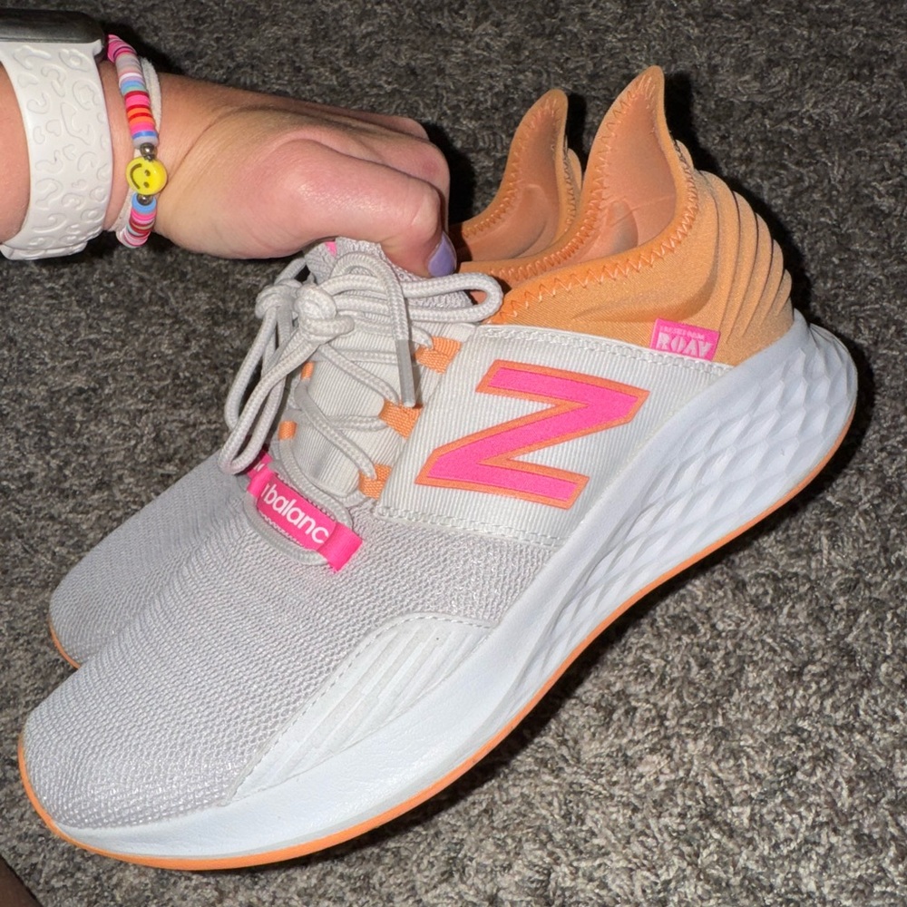 New Balance Women's Sneakers - Gray and Orange
